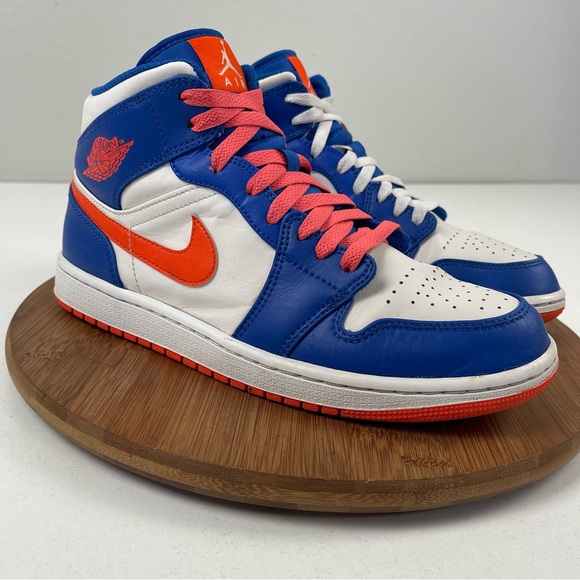 Nike Air Jordan 1 Mid “Knicks” Sneakers - Picture 1 of 9